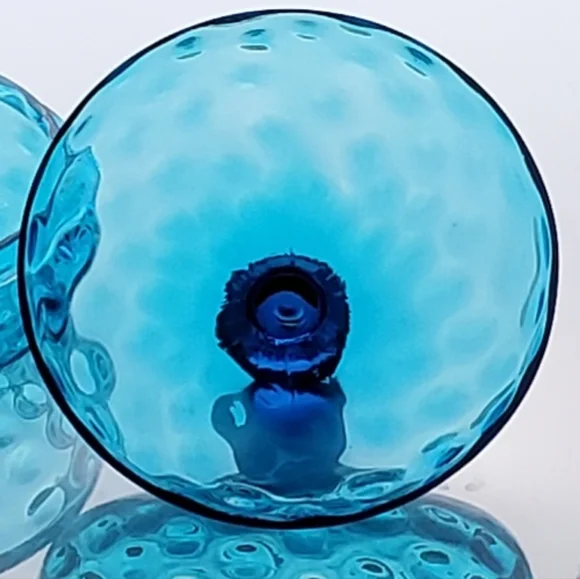 1940s Gorgeous 💙 Blue 7 1/2" Lidded Dish by Beacon🇺🇲 NJ - Picture 9 of 15